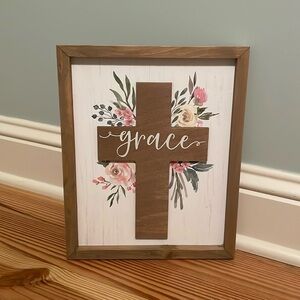 “Grace” Wooden Border Sign